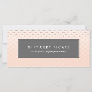 Luxe Rose Gold Certificat cadeau