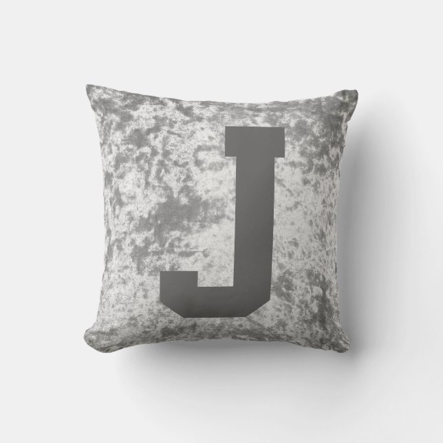 Luxe velours stylisé coussin d'oreiller jettent (Recto)