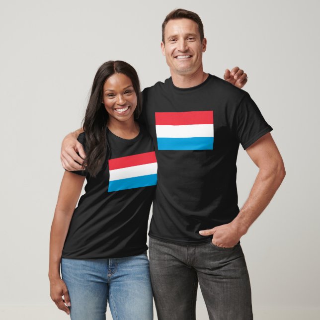 Luxembourg Flag T-Shirt, Patriotic T-Shirt (Unisexe)