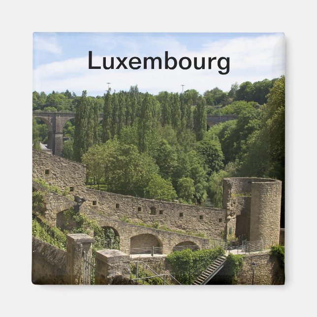 Luxembourg Ruines Magnet (Devant)