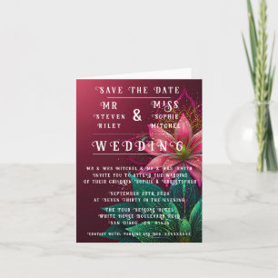 Luxueuse Suite de Faire-part de mariage Florales