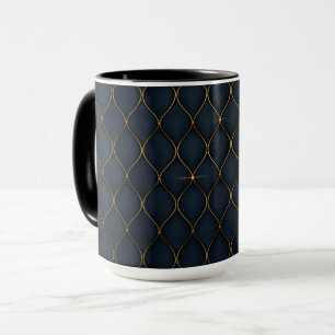 Luxueux arrière - plan aux formes dorées Mug
