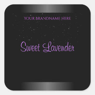 Luxueux Black Purple Étiquettes de produits Partie