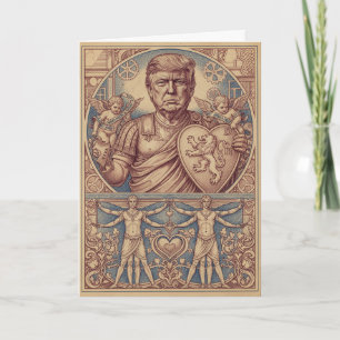 Luxueux Carte de la Saint-Valentin Sanguine Trump