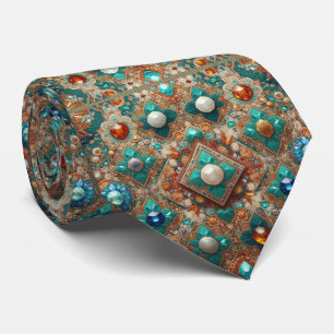Luxueux cravate à motif persan de style designer  