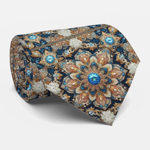 Luxueux cravate en faux soie de style designer per