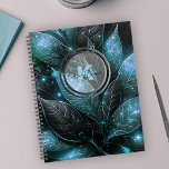 Luxueux Élégant Turquoise Noir Foliing brillant<br><div class="desc">Prenez le contrôle de votre emploi du temps en style avec ce planificateur étonnant! La couverture présente un design feuillage opulent, avec des feuilles turquoises et noirs éclatants et complexes posés contre un arrière - plan noir foncé. Cette motif sophistiquée dégage un sentiment de luxe et de raffinement. Au coeur...</div>