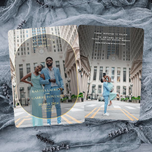 Luxueux et minimaliste Photo Faire-part de sauvega