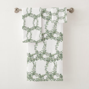 LUXUEUX JEU DE SERVIETTES EN HAMPTON VERT SAGE BOT