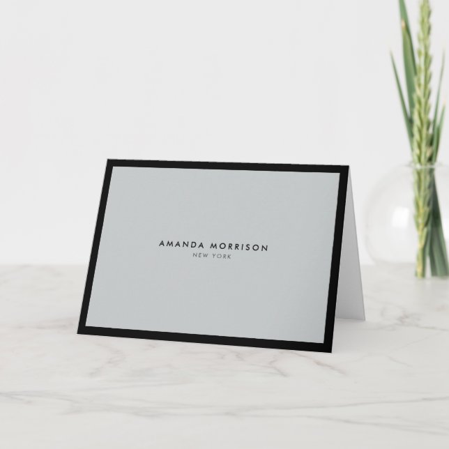 Luxueux Minimaliste Bordure Grise (Devant)