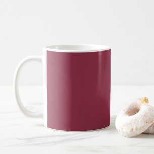 Luxueux Rouge Solid Couleur Plain Café Mug