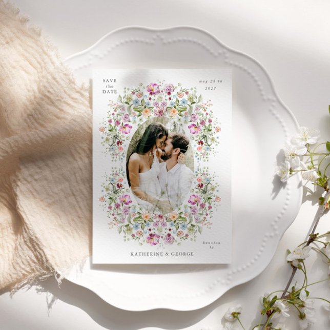 Luxurious Garden Floral Save the Date (Créateur téléchargé)