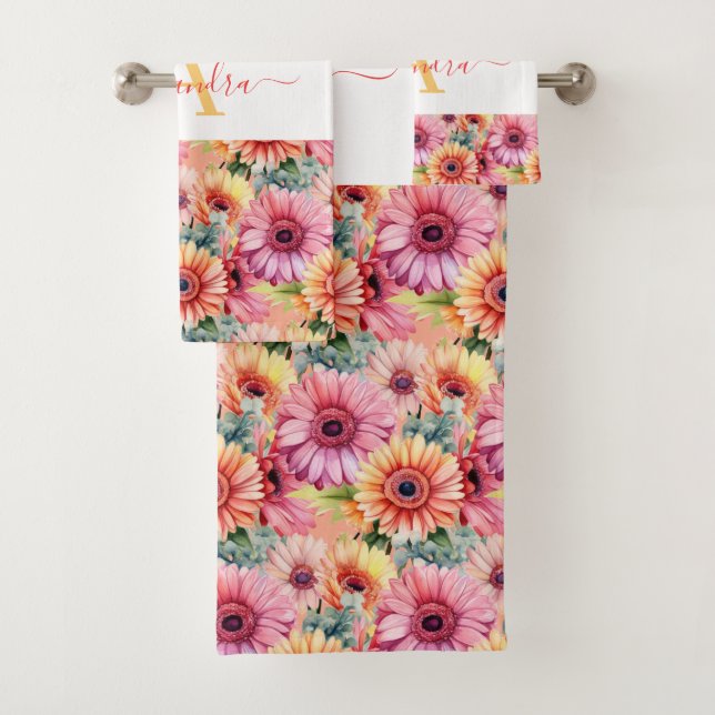 Luxury Bath Towel Set | Pamper Yourself w/ Flowers (En situation)