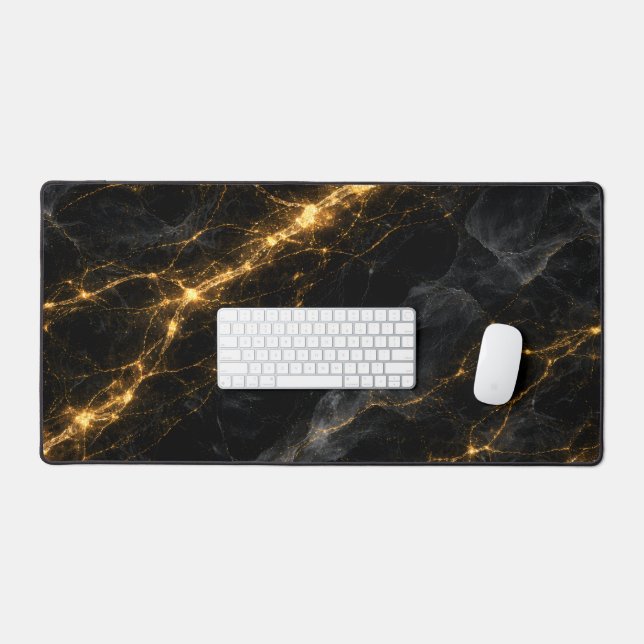Luxury Black and Gold Marble Mouse Pad (Clavier et souris)