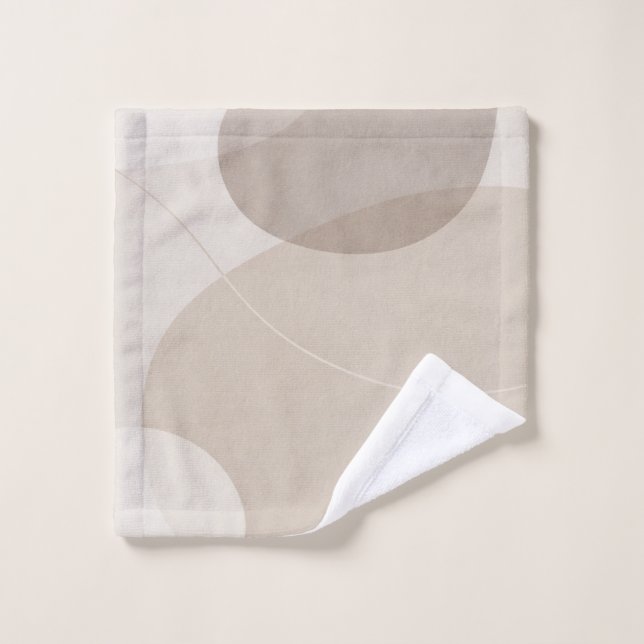 Luxury Neutral Beige Abstract (Gant de toilette)