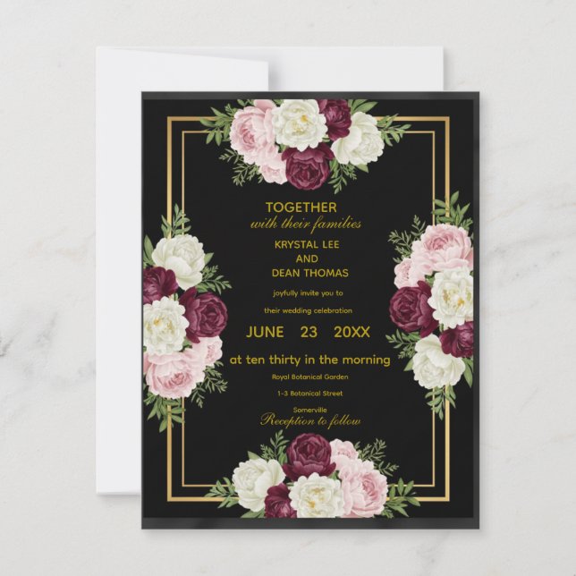 Luxury (or royal) wedding invitation - the most be (Devant)