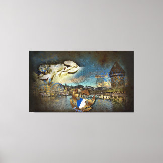 LUZERN Vintage Grunge - Toile