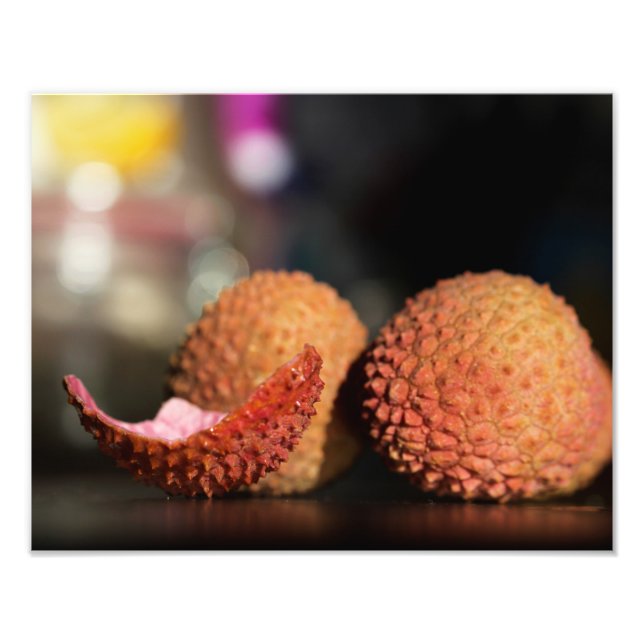 Lychee Photographie Fruit, Macro Fruit (Devant)