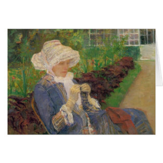 Lydia Crocheting dans le Jardin de Marly, Mary Cas