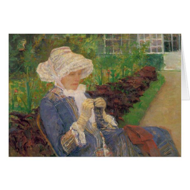 Lydia Crocheting dans le Jardin de Marly, Mary Cas (Devant horizontal)
