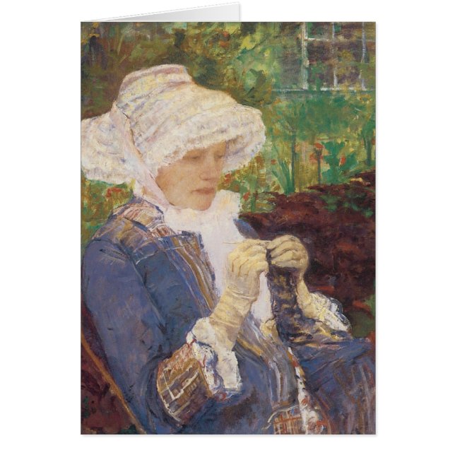 Lydia Crocheting en Jardin à Marly, Mary Cassatt (Devant)