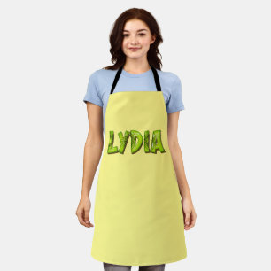 Lydia Name Kiwi Design Tablier de cuisine