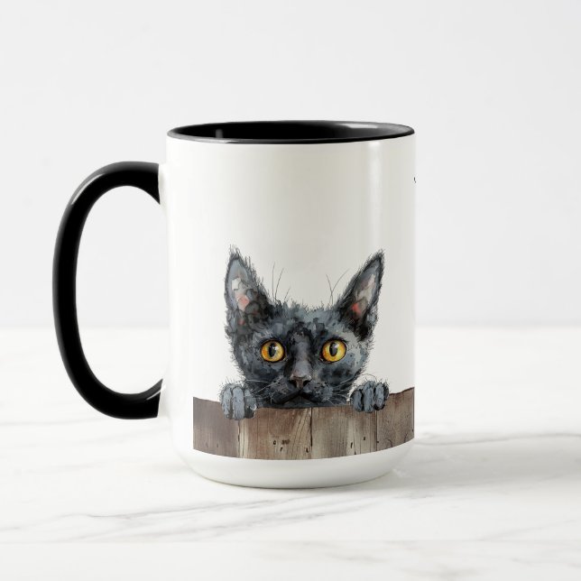 Lykoi Cat Mug (Gauche)