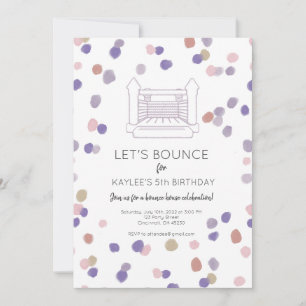 Lyla Bounce Invitation de la fête de la maison