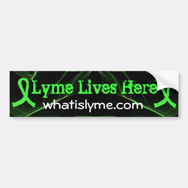 Lyme Vit Ici Lyme Sensibilisation Sticker (Devant)