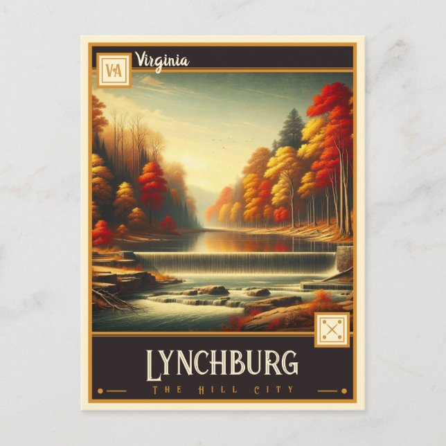 Lynchburg, Virginie | Carte postale Vintage (Devant)