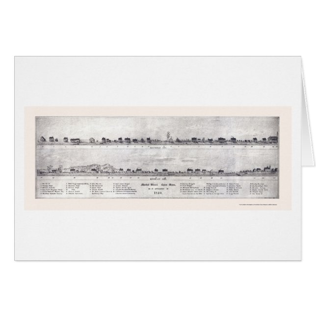 Lynn, carte panoramique de mA - 1820 (Devant horizontal)