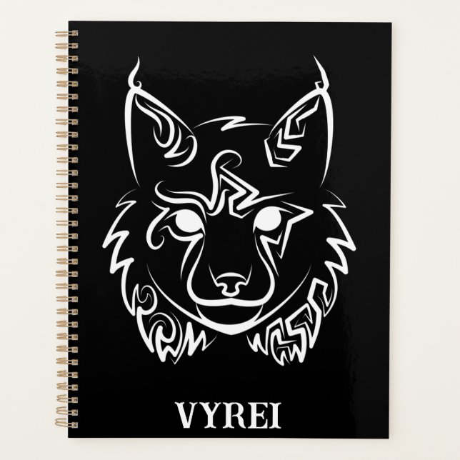 Lynx tribale noire et blanche (Devant)