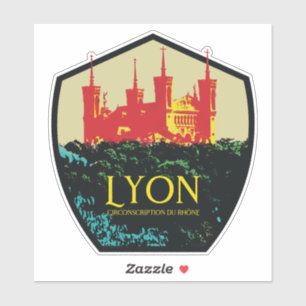 Lyon France est mon fière ville Sticker