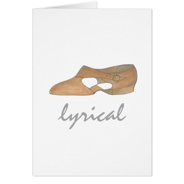 Lyrical Tan Moderne Danse Enseignant Chaussure Con (Devant)