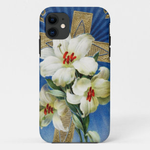 Lys de Pâques vintages et iPhone croisé 5 Coque