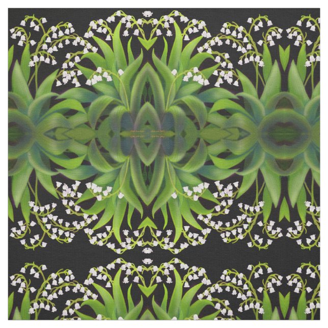 Lys de printemps de la Vallée Fleurs tissu (Échantillon)