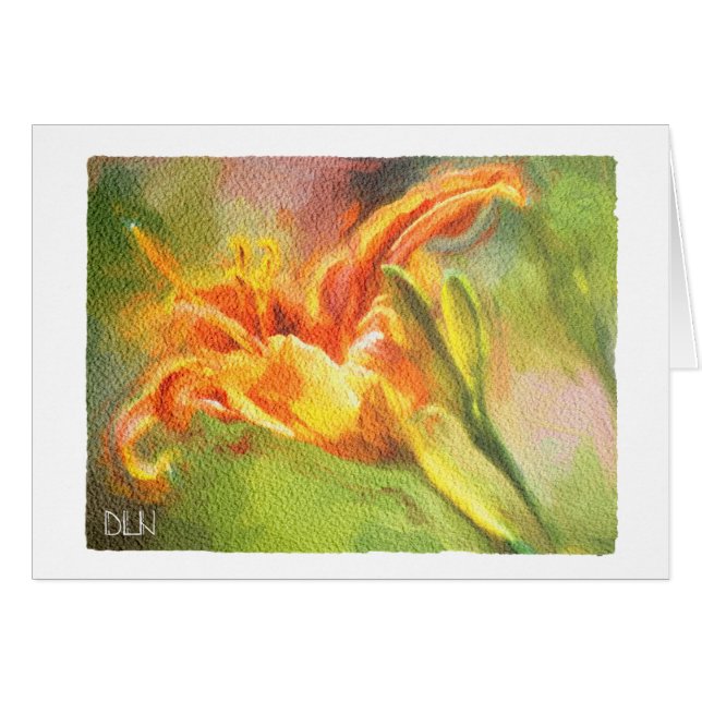 Lys de tigre fleur sauvage / Fleur/Aquarelle (Devant Horizontal)