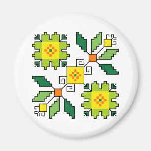 M0024 Magnet motif folklorique bulgare shevitsa ve