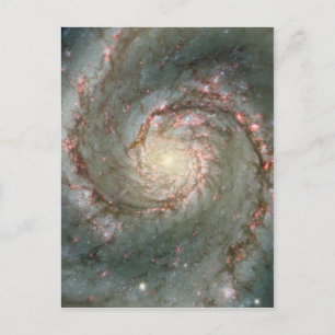 M51 Whirlpool Galaxy Carte postale Science cadeau