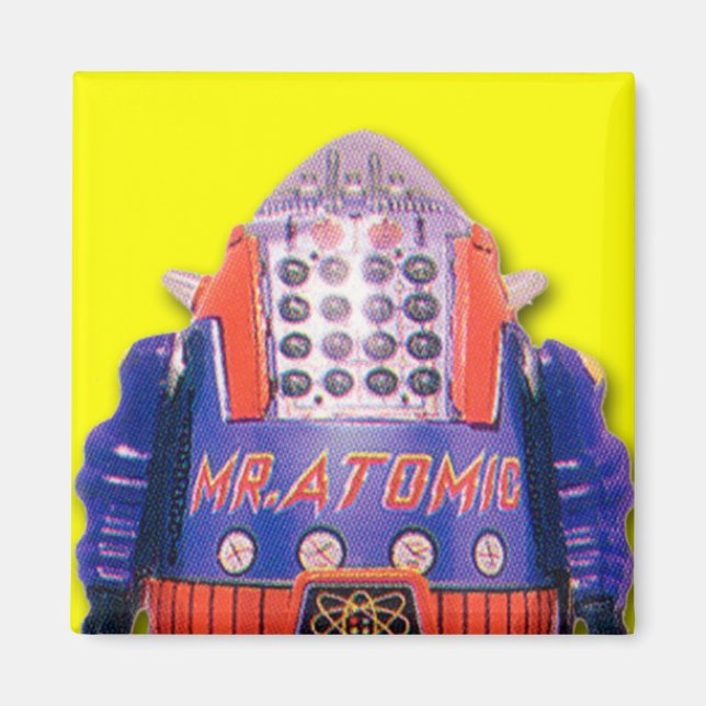 M. Atomic Toy Robot Carré Magnet (Devant)