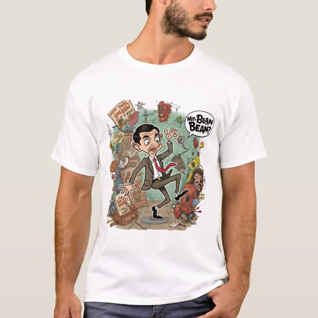 M. Bean Funny Graphic T-shirt (Devant)
