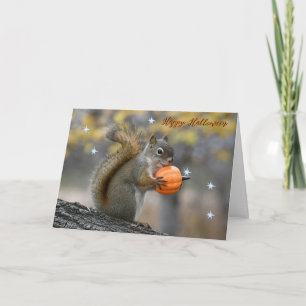 M. Bickles La carte d'Halloween écureuil