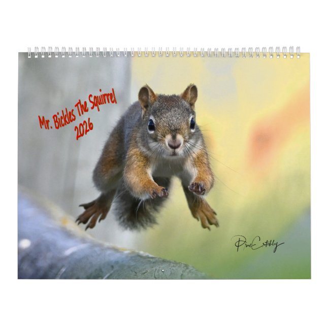 M. Bickles L'écureuil calendrier 2026 grand format (Protection)