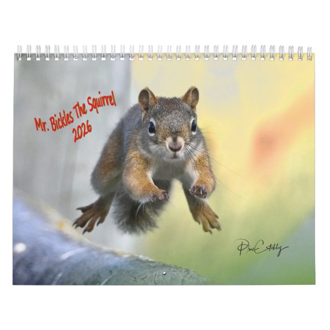 M. Bickles L'Écureuil - calendrier moyen deux page (Protection)
