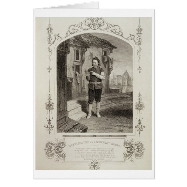 M. Buckstone en tant que Lancelot Gobbo, Acte II S (Devant)
