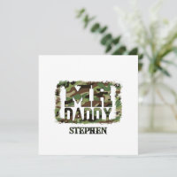 M. Daddy Camouflage Design avec nom personnalisé