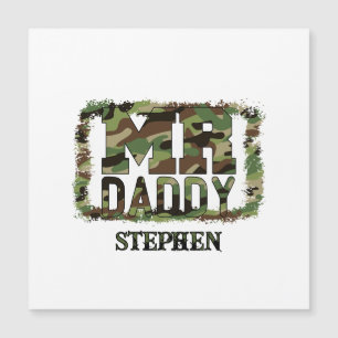M. Daddy Camouflage Design avec nom personnalisé
