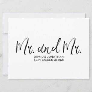 "M. et M." SIGNE Mariage Gay   Stylish Lettré