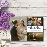 M. et Mme 3 Mariage photo Carte de remerciements<br><div class="desc">Présentez notre Carte de remerciements de Mariage photo M. et Mme 3, une expression sincère de gratitude qui capture la joie et les souvenirs de votre journée spéciale. Cette carte magnifiquement conçue offre de l'espace pour pas un, pas deux, mais trois photos chères de votre mariage, vous permettant de partager...</div>