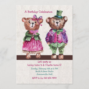 M. et Mme Bear Invitation